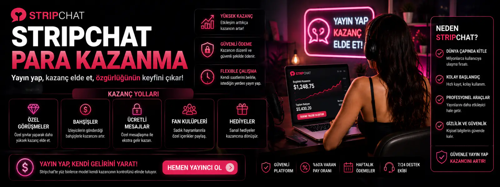 StripChat Para Kazanma