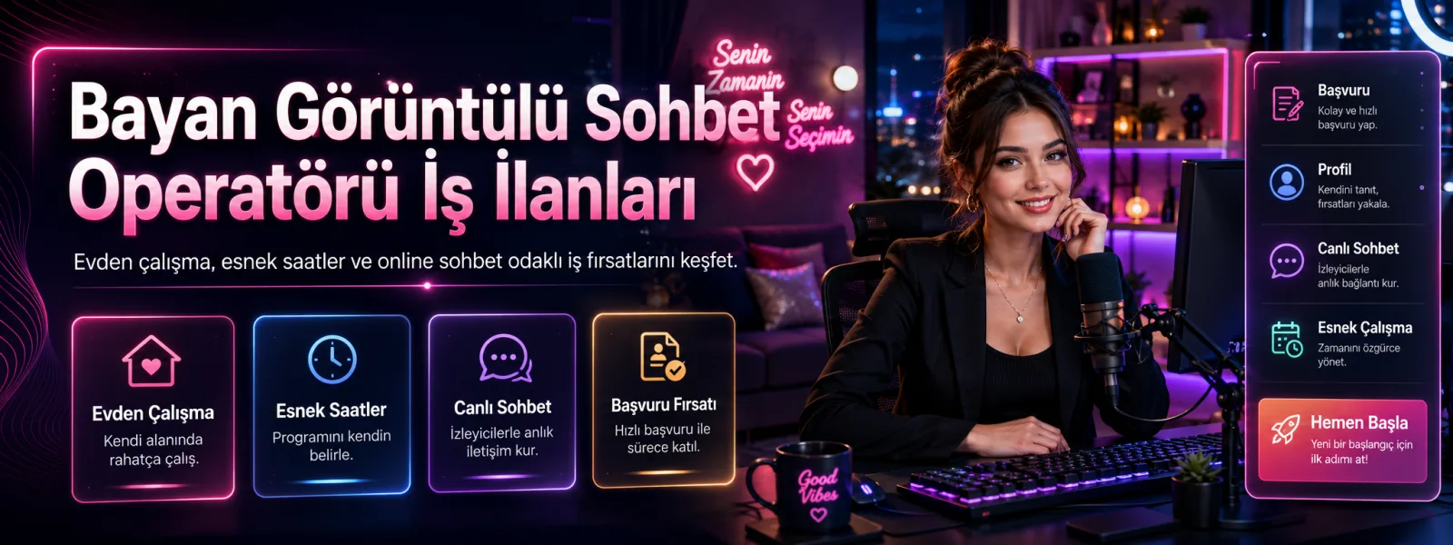 Bayan Görüntülü Sohbet Operatörü İş İlanları
