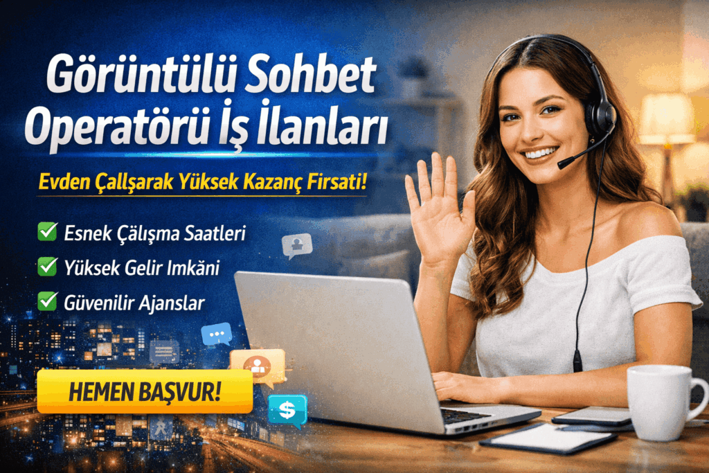 Bayan Görüntülü Sohbet Operatörü İş İlanları