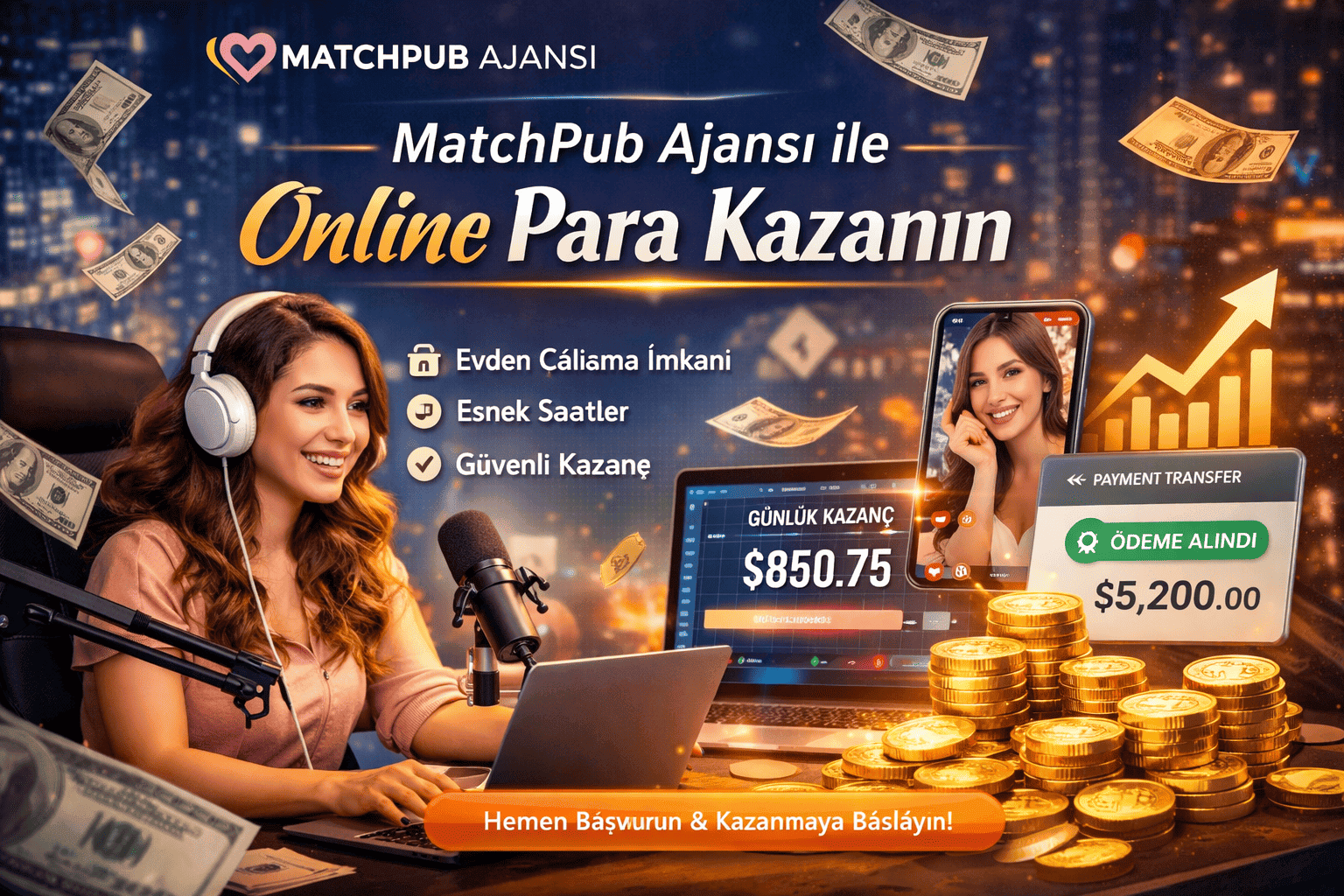 MatchPub Ajansı ile Online Para Kazanın